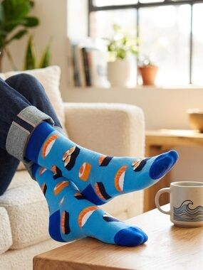 NWOT Maki Your Day Better with Fun Sushi Socks – Treat Your Toes to Sushi Style